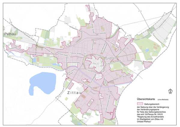 Geltungsbereich Verlängerung Veränderungssperre