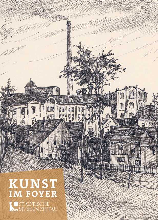 Bruno Lademann, Wagner & Co. Fabrikgeb&auml;ude, Olbersdorf, Federzeichnung 1927, SMZ