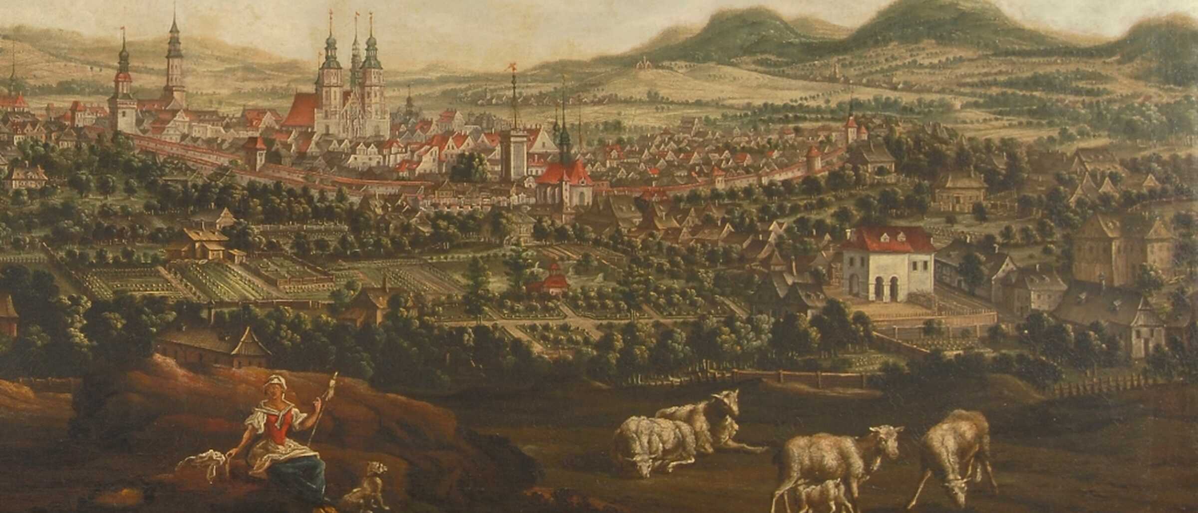 Stadtansicht Zittau 18. Jahrhundert