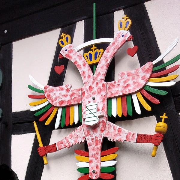 Historischer Schützenadler Fassade Dittelsdorfer Museum