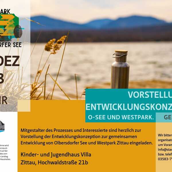 Konzeption zur gemeinsamen Weiterentwicklung von Olbersdorfer See und Westpark Zittau 