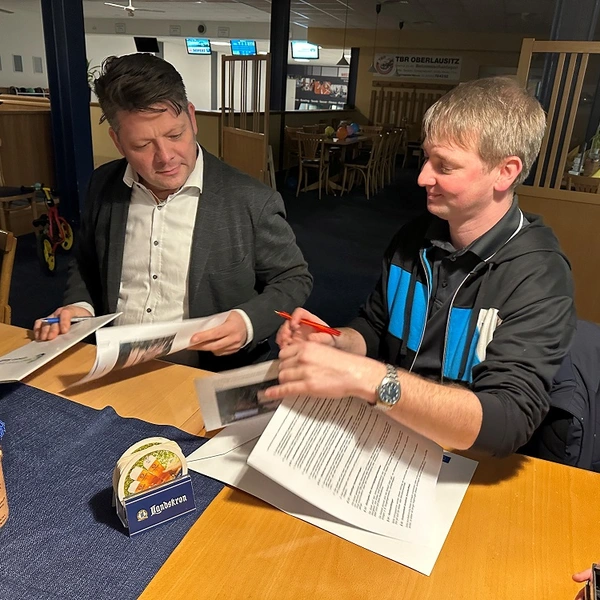 OB Thomas Zenker und Heiko Wasser (Geschäftsführer Westpark-Center GmbH)