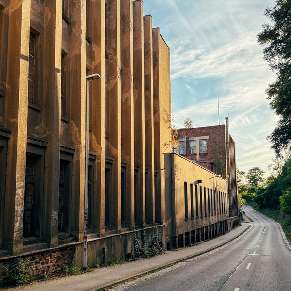 ROBUR-Werk von der Eisenbahnstra&szlig;e
