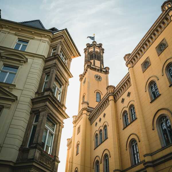 Rathaus Zittau Blick zum Turm Foto Christoph Partsch